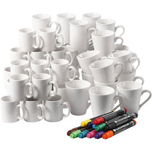 Porcelain Mugs and Markers qty 48 - ABC School Supplies