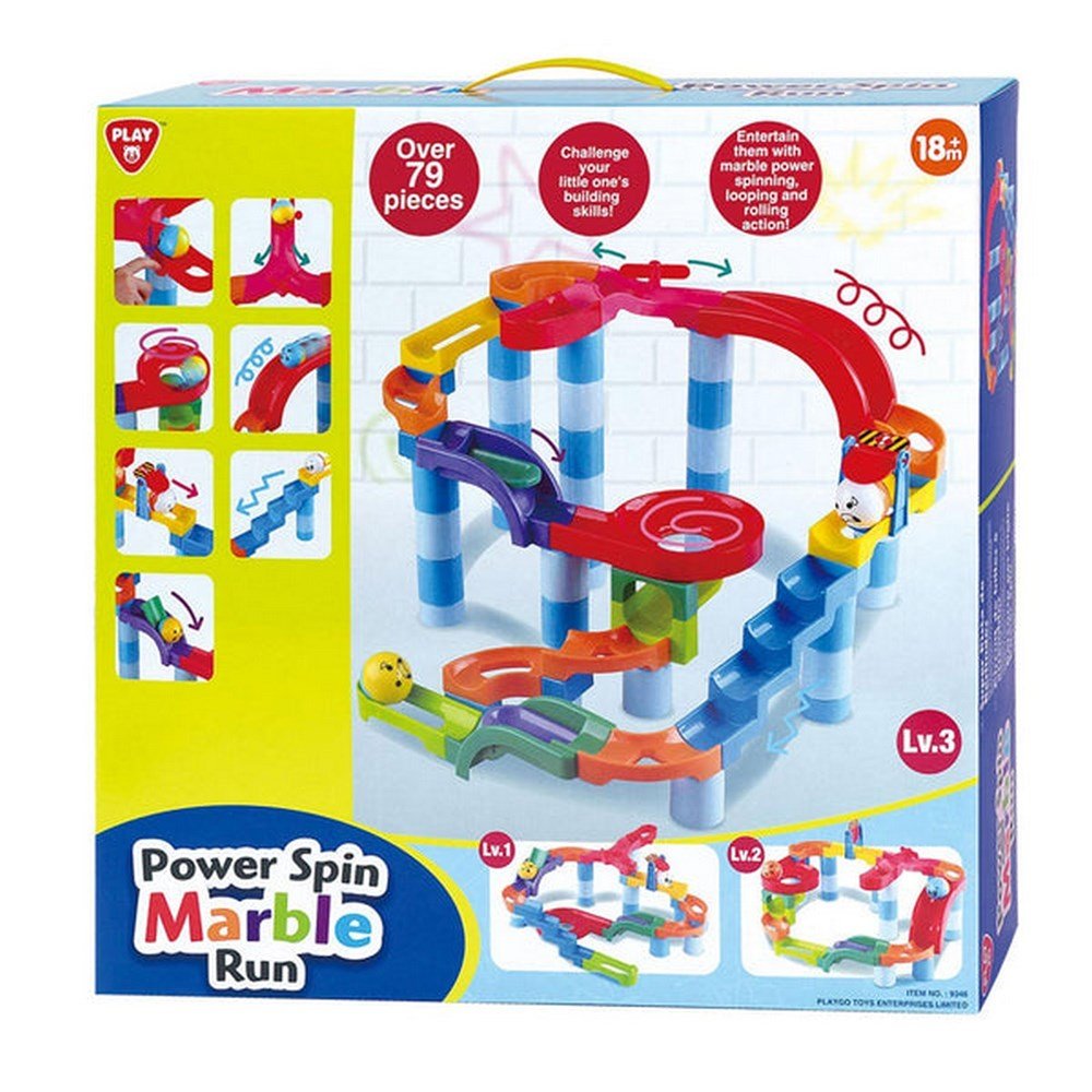Power Spin Marble Run Extra 79Pcs - ABC School Supplies