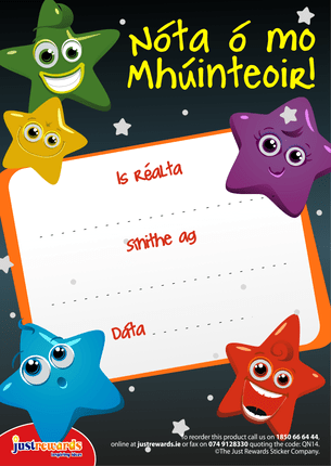 **Praise Pad Nota o mo Mhuinteoir - ABC School Supplies
