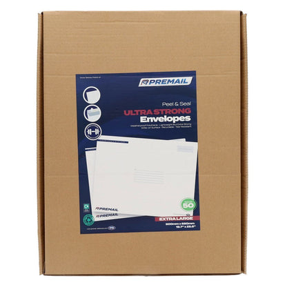 Premail Extra Strong 440X320mm Polythene Envelope Pack of 50 - ABC School Supplies