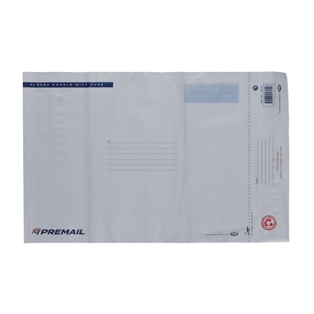 Premail Extra Strong 440X320mm Polythene Envelope Pack of 50 - ABC School Supplies