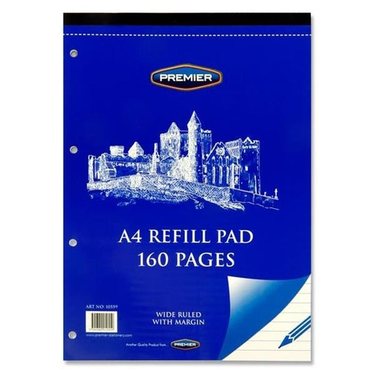 Premier A4 160Pg Refill Pad - Top - ABC School Supplies