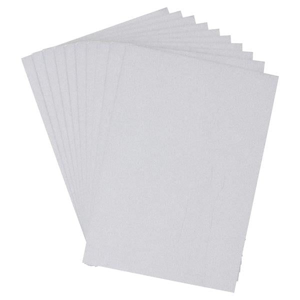 Premier A4 250Gsm Glitter Card 10 Sheets - Silver - ABC School Supplies