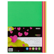 Premier A4 Assorted Fluorescent Card (Pack Of 40) - ABC School Supplies