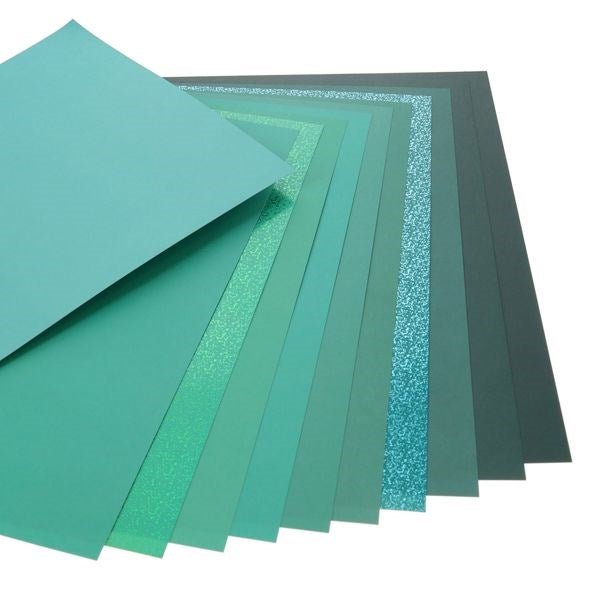 Premier A4 Card Pad 24 Sheets - Shades Of Aqua - ABC School Supplies