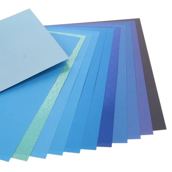 Premier A4 Card Pad 24 Sheets - Shades Of Blue - ABC School Supplies