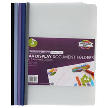 Premier A4 Display Document Folders - Pack Of 5 - ABC School Supplies