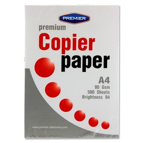 Premier A4 Premium White Copier Paper (500 Sheets) - ABC School Supplies