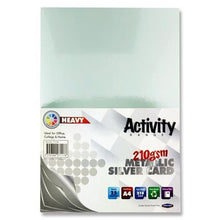 Premier A4 Silver Card 210Gsm (Pack Of 25 Sheets) - ABC School Supplies