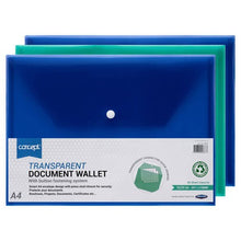 Premier Office A4 Clear Button Wallets Value Pack Of 12 - ABC School Supplies