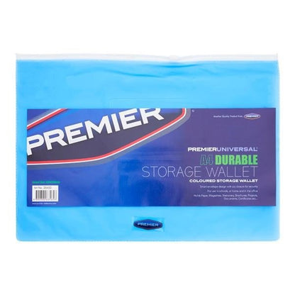 **Premier Universal A4 Durable Coloured Storage Wallet - ABC School Supplies
