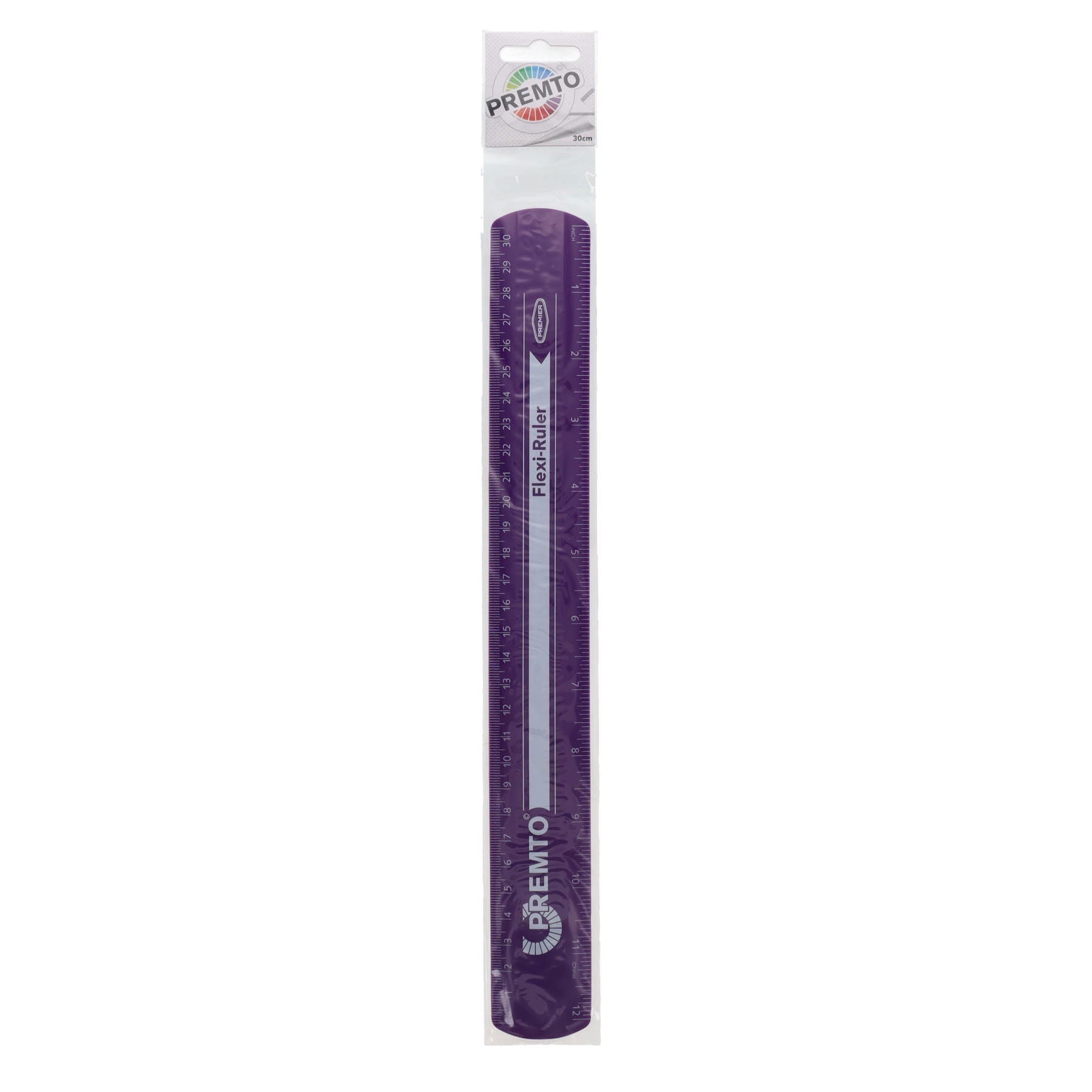 Premto 30cm Flexible Ruler - Assorted Colours - ABC School Supplies