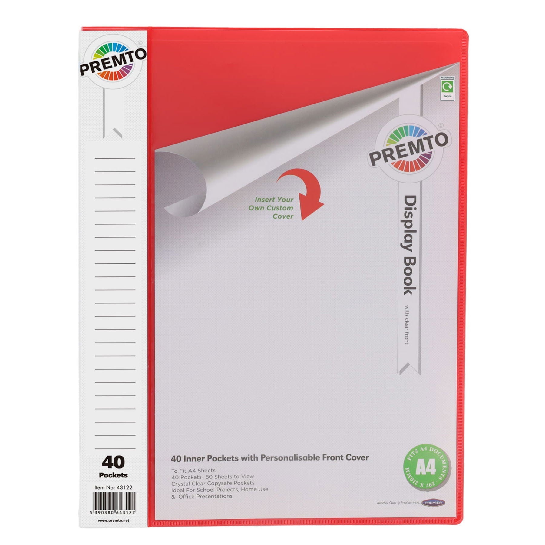 Premto 40 Pocket Display Book - ABC School Supplies