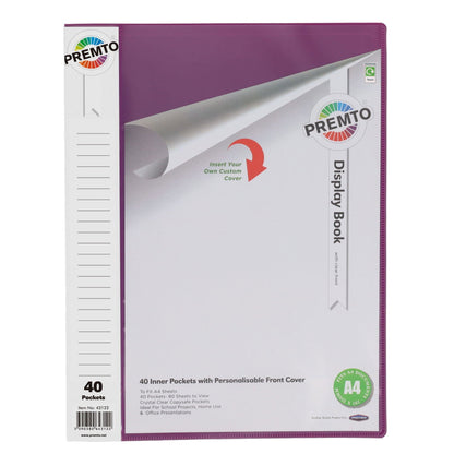 Premto 40 Pocket Display Book - ABC School Supplies