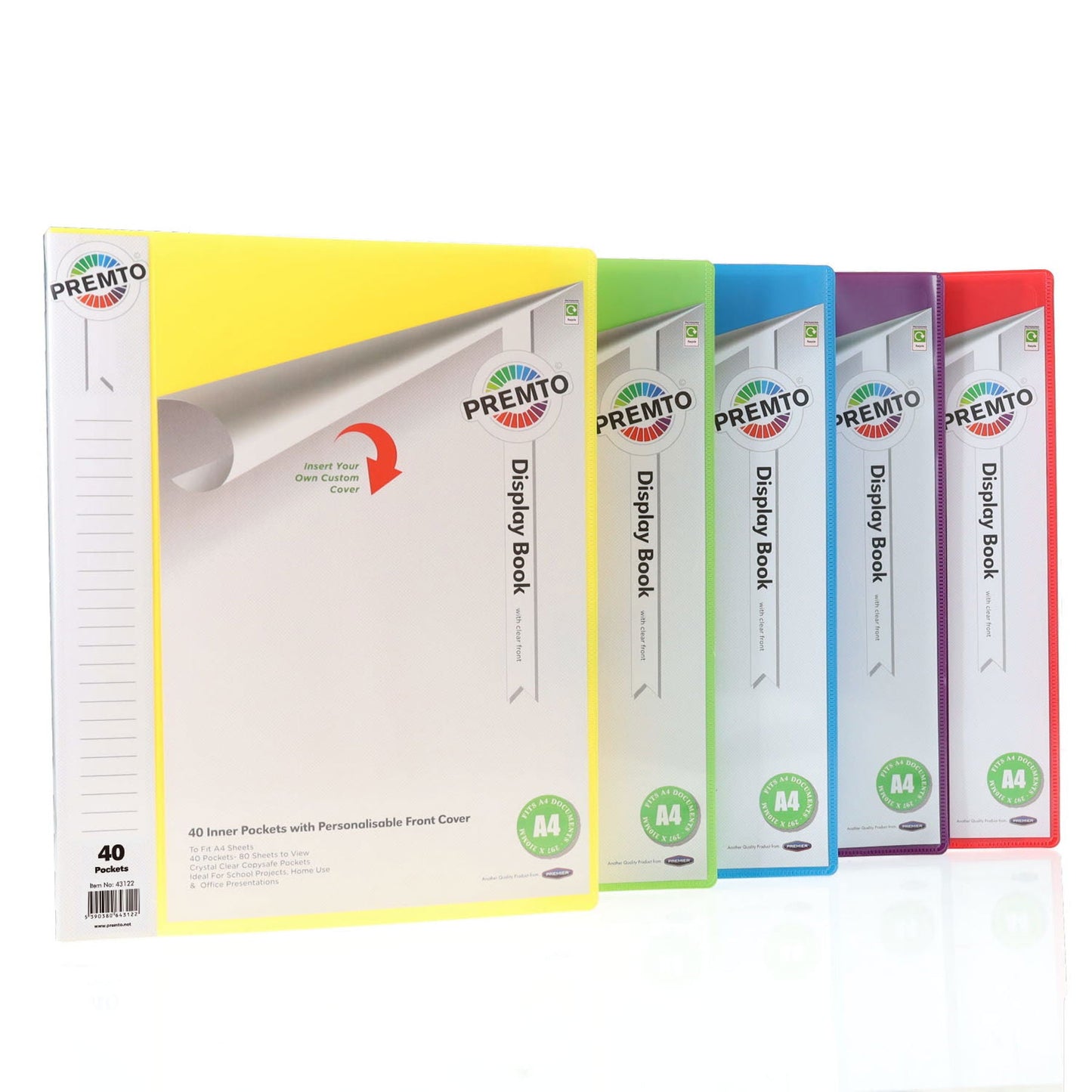 Premto 40 Pocket Display Book - ABC School Supplies