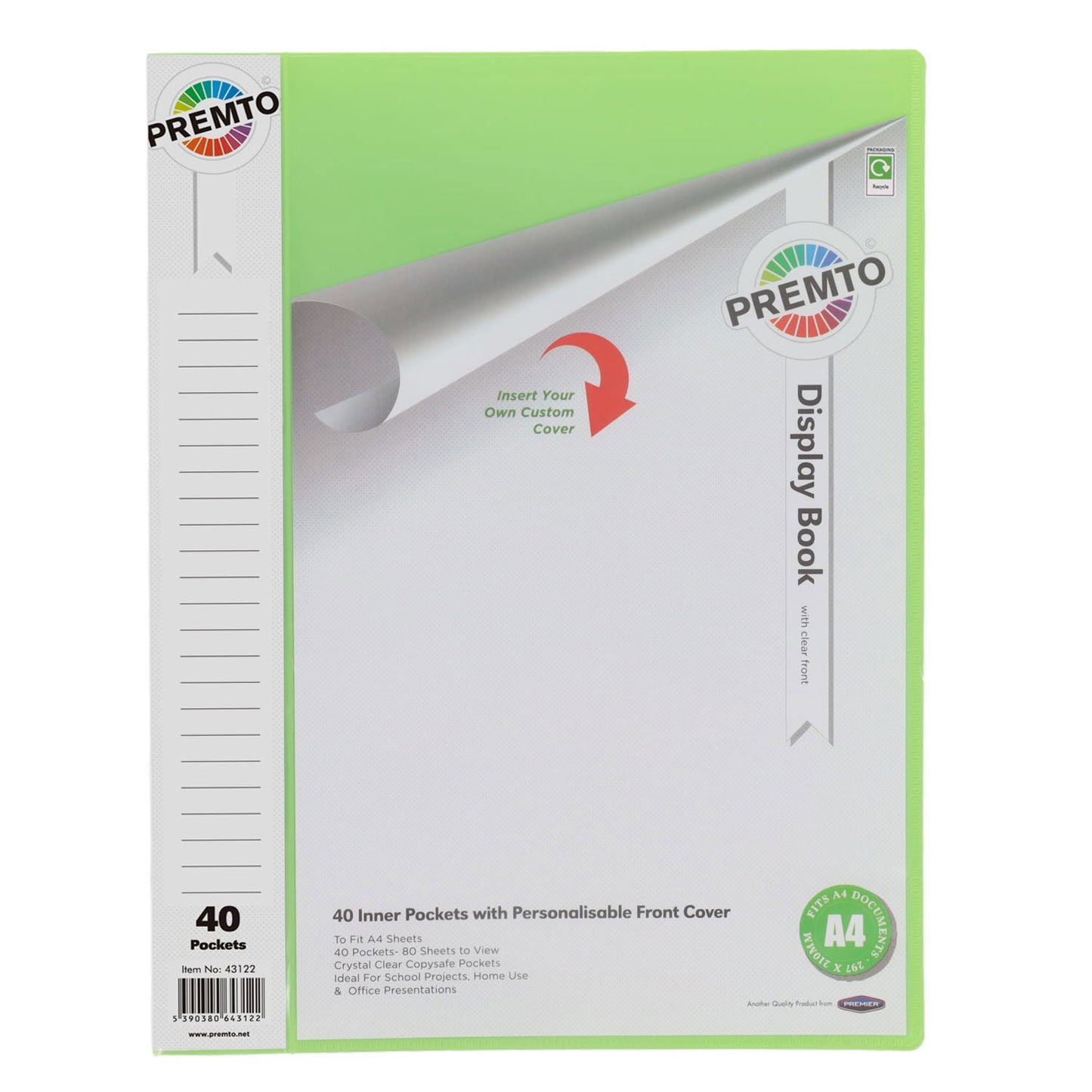 Premto 40 Pocket Display Book - ABC School Supplies
