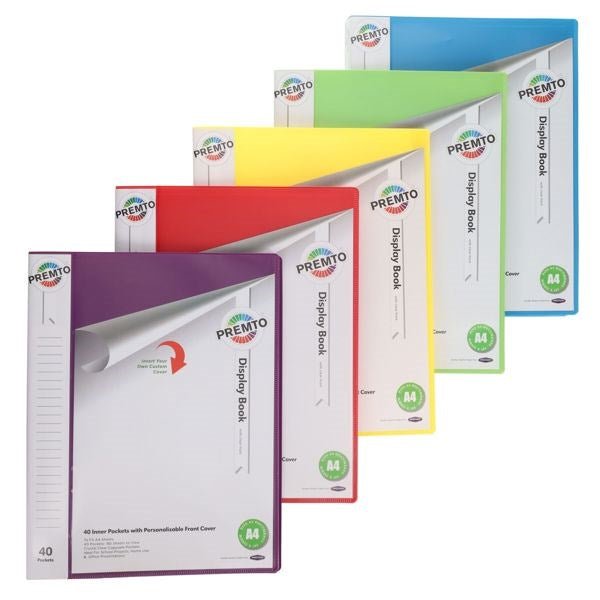Premto 40 Pocket Display Book - ABC School Supplies