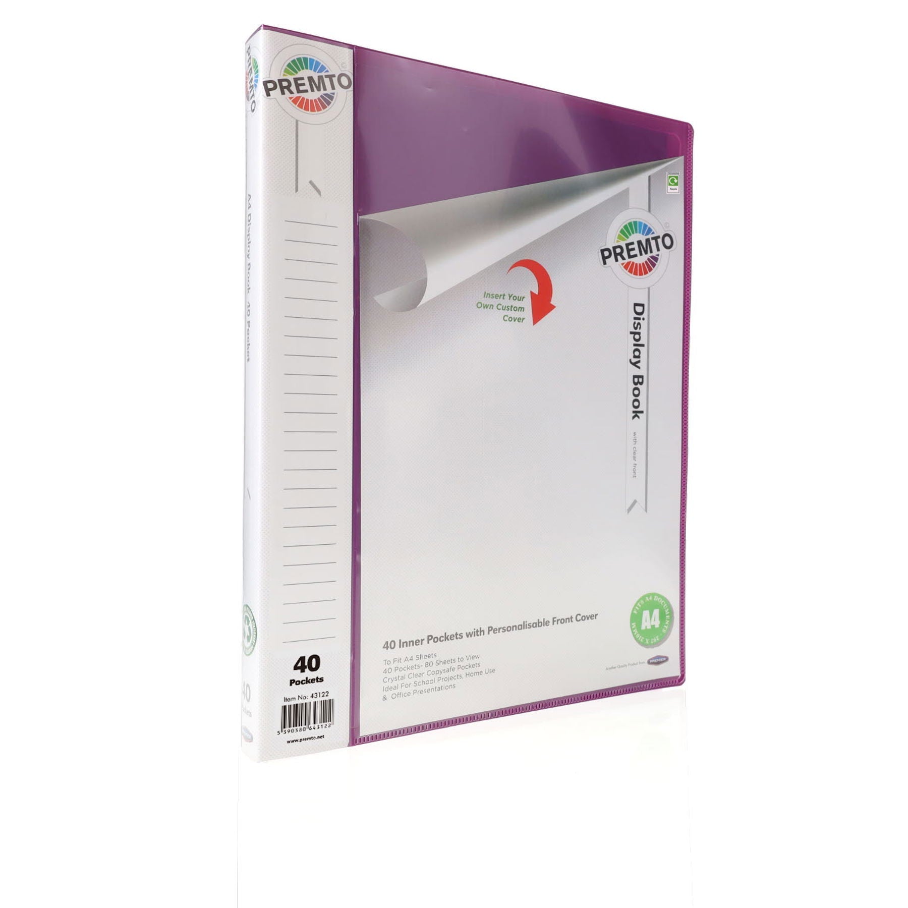 Premto 40 Pocket Display Book - ABC School Supplies