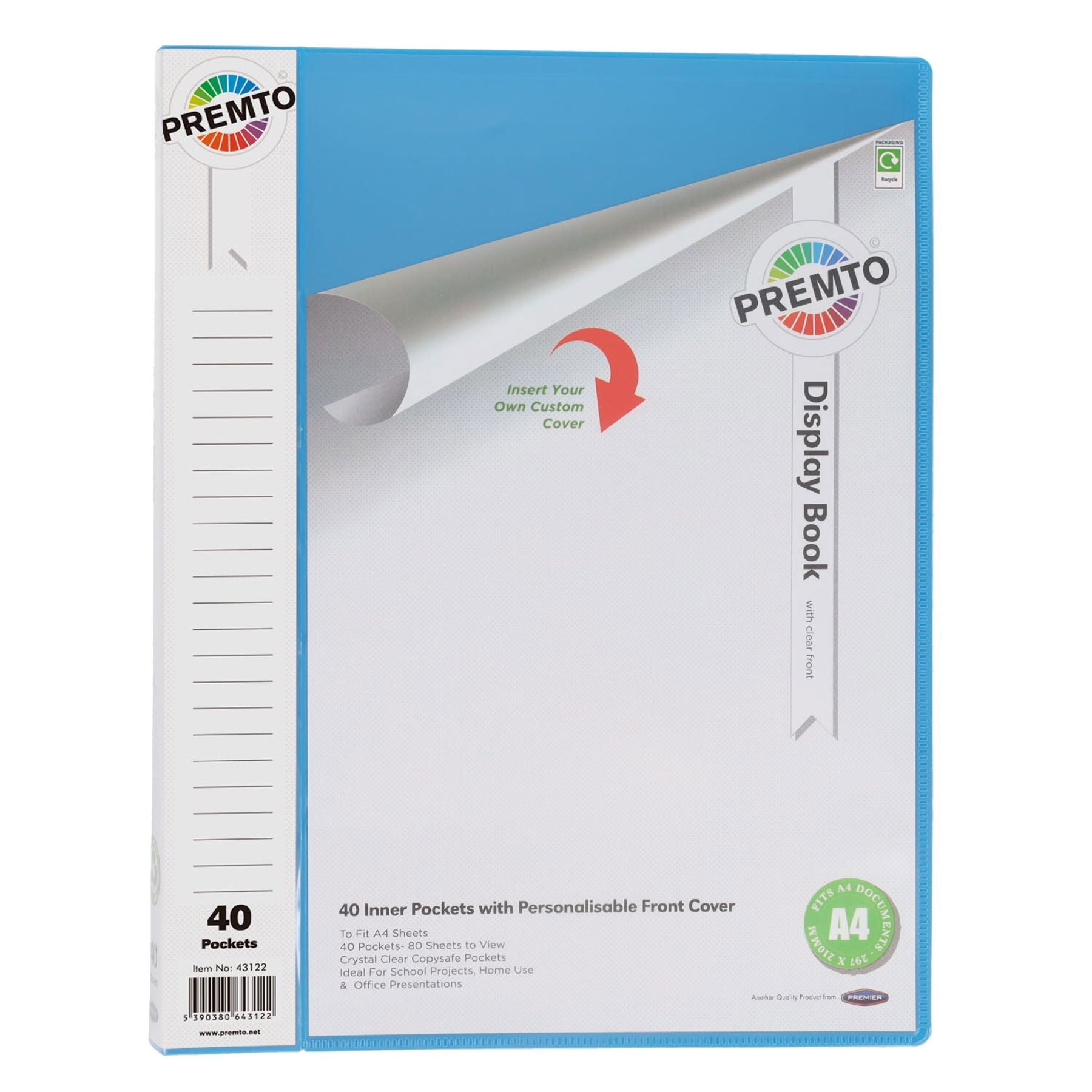 Premto 40 Pocket Display Book - ABC School Supplies