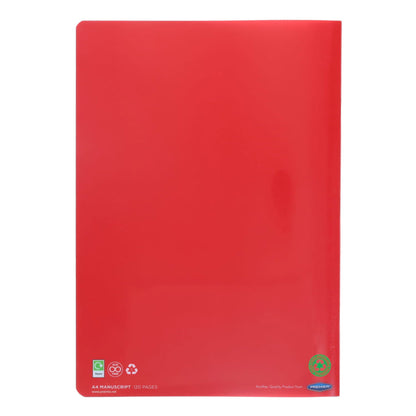 Premto A4 120Pg Durable Cover Manuscript Book - Pack of 5 Asst. - ABC School Supplies