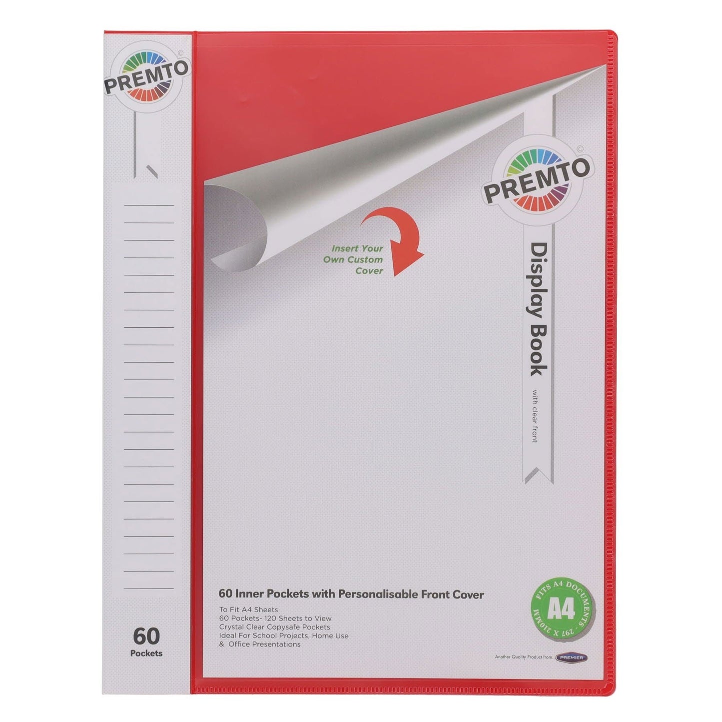Premto A4 60 Pocket Display Book - ABC School Supplies