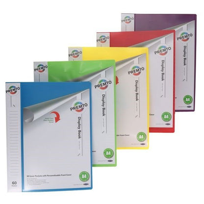 Premto A4 60 Pocket Display Book - ABC School Supplies