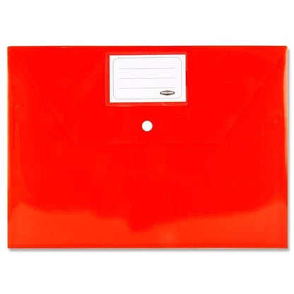 Premto A4 Button Storage Wallets Pack Of 5 - ABC School Supplies