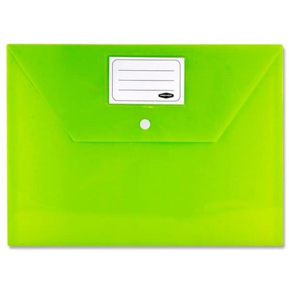 Premto A4 Button Storage Wallets Pack Of 5 - ABC School Supplies
