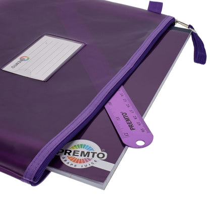 Premto A4+ Extra Durable Storage Wallets - Ice Colours - Pack of 5 - ABC School Supplies