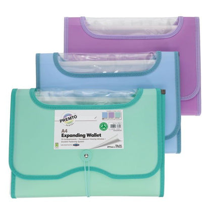 Premto A4 Pastel 13 Pocket Expanding File - ABC School Supplies