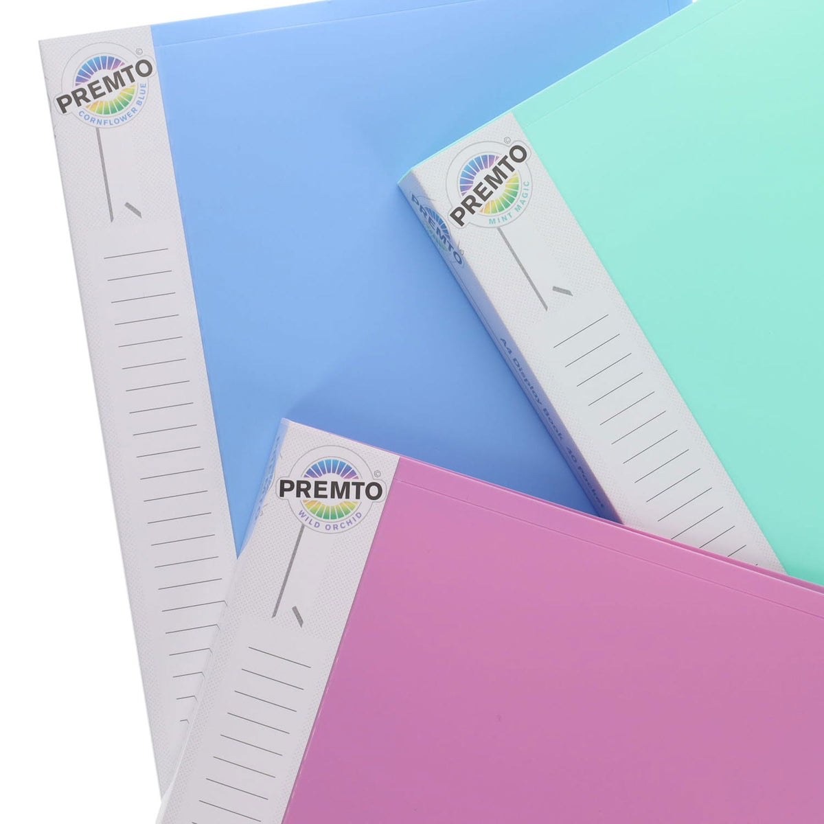 Premto A4 Pastel 40 Pocket Display Book Pack of 3 - ABC School Supplies