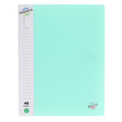 Premto A4 Pastel 40 Pocket Display Book Pack of 3 - ABC School Supplies