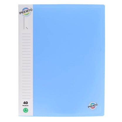Premto A4 Pastel 40 Pocket Display Book Pack of 3 - ABC School Supplies