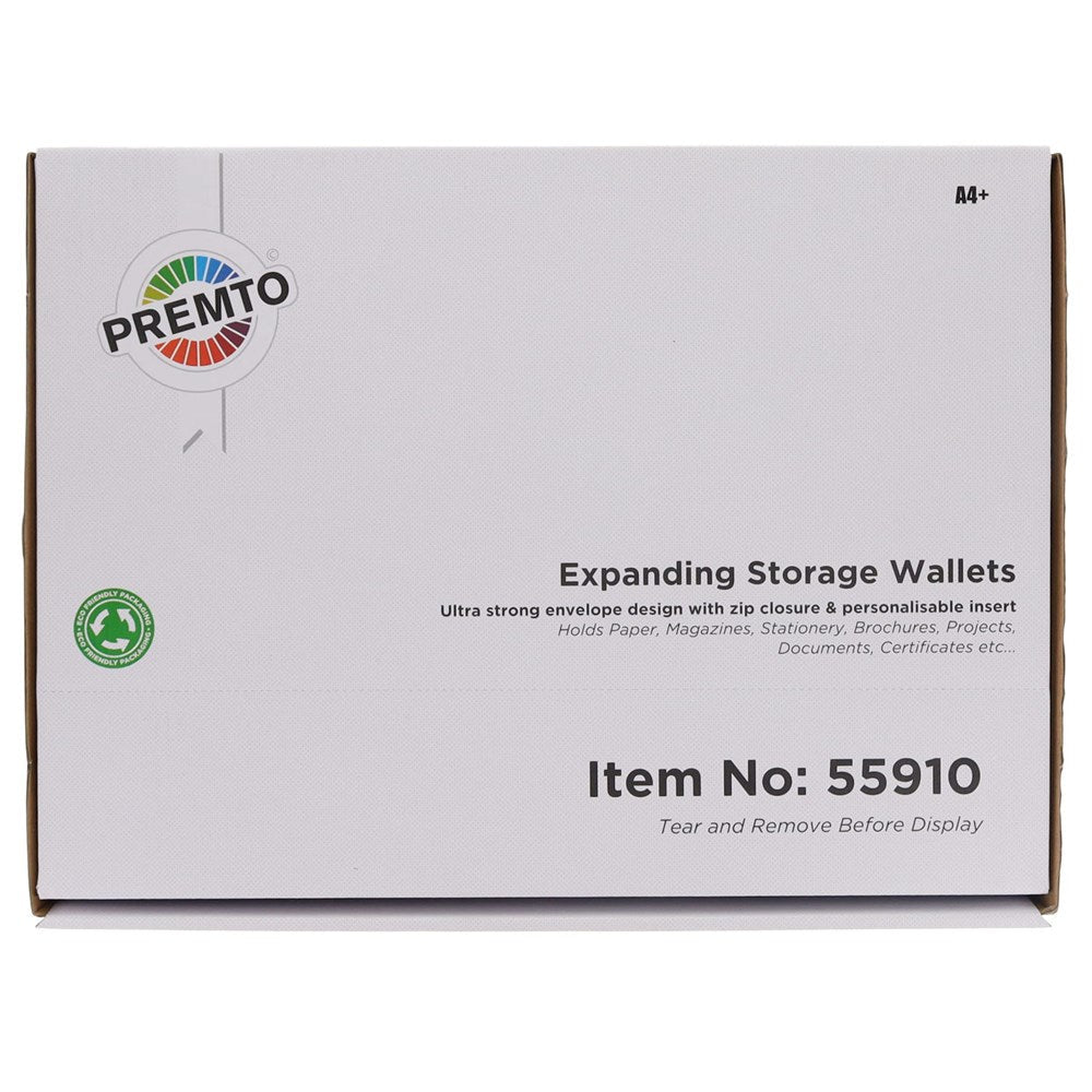 Premto A4+ Ultramesh Storage Wallet - Clear Pearl - ABC School Supplies