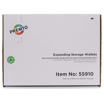 Premto A4+ Ultramesh Storage Wallet - Clear Pearl - ABC School Supplies