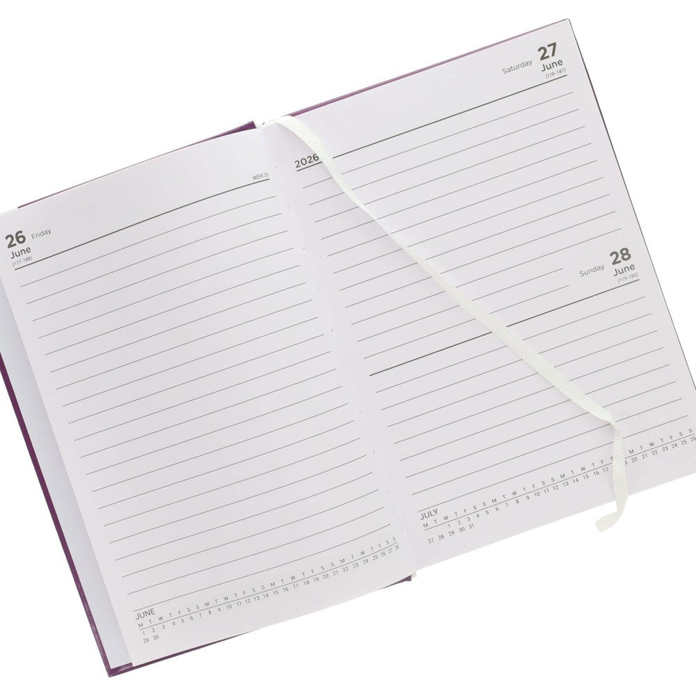 Premto A5 2026-2027 Page a Day Academic Diary - Bold Colours - ABC School Supplies