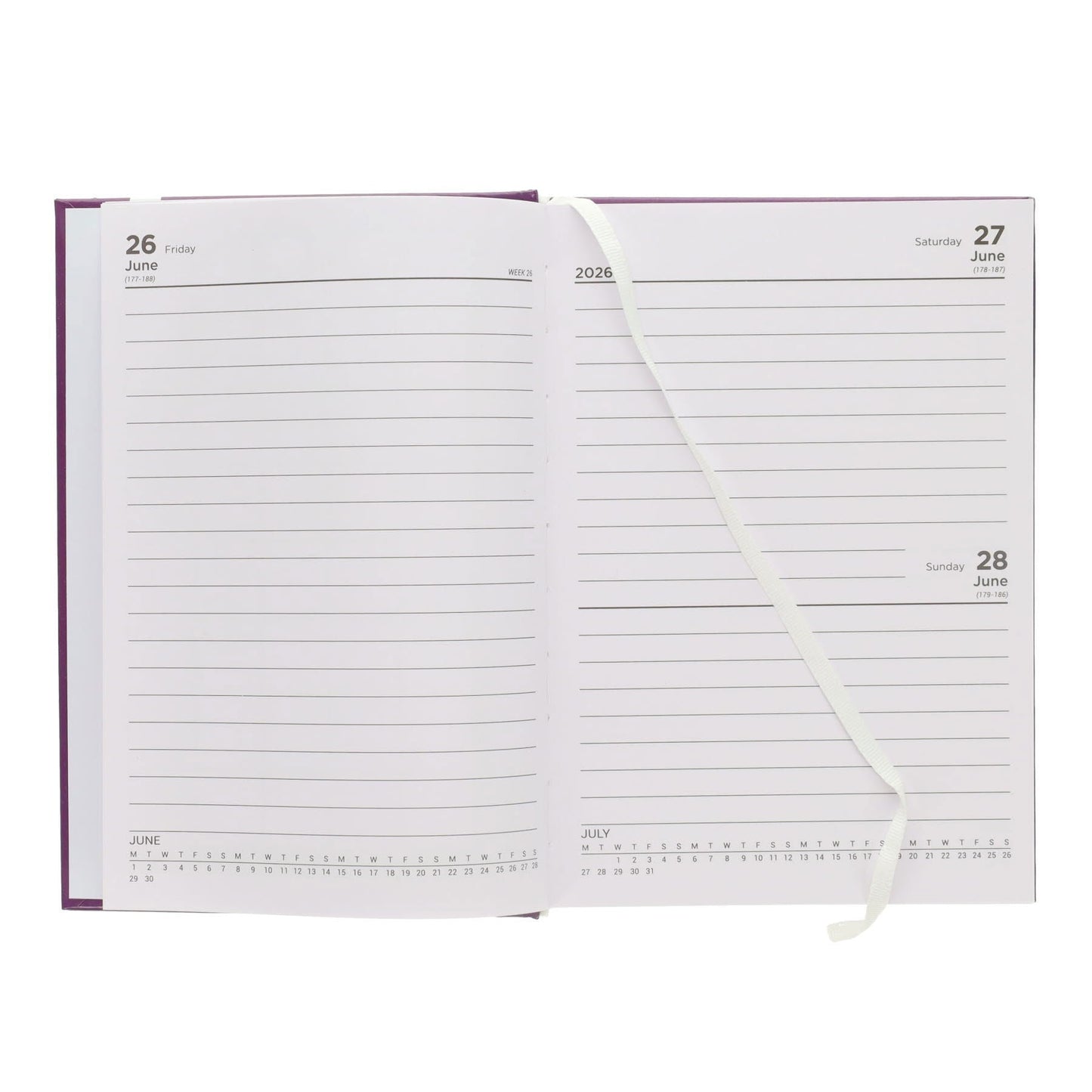 Premto A5 2026-2027 Page a Day Academic Diary - Bold Colours - ABC School Supplies