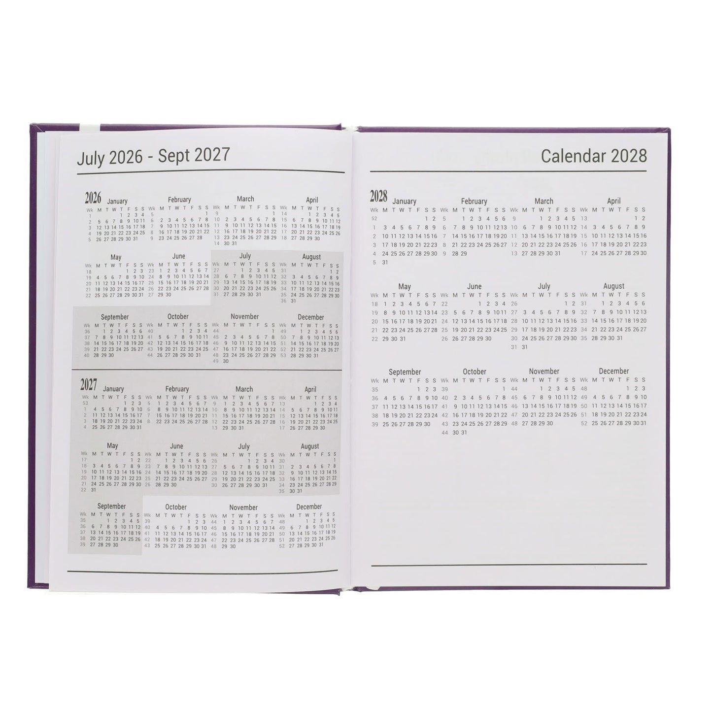 Premto A5 2026-2027 Page a Day Academic Diary - Bold Colours - ABC School Supplies