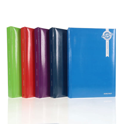 Premto A5 2026-2027 Page a Day Academic Diary - Bold Colours - ABC School Supplies