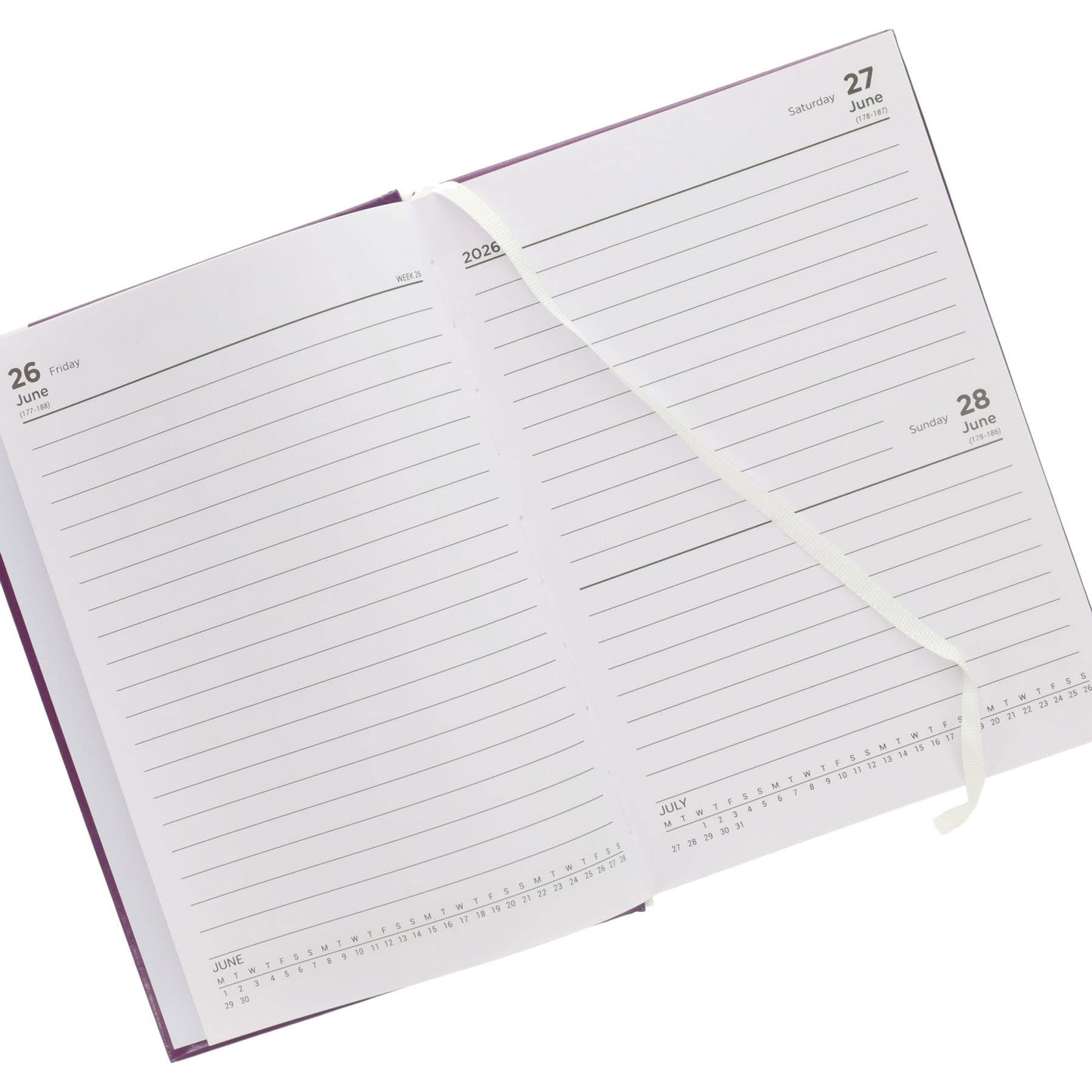 Premto A5 2026-2027 Page a Day Academic Diary - Pastel Colours - ABC School Supplies