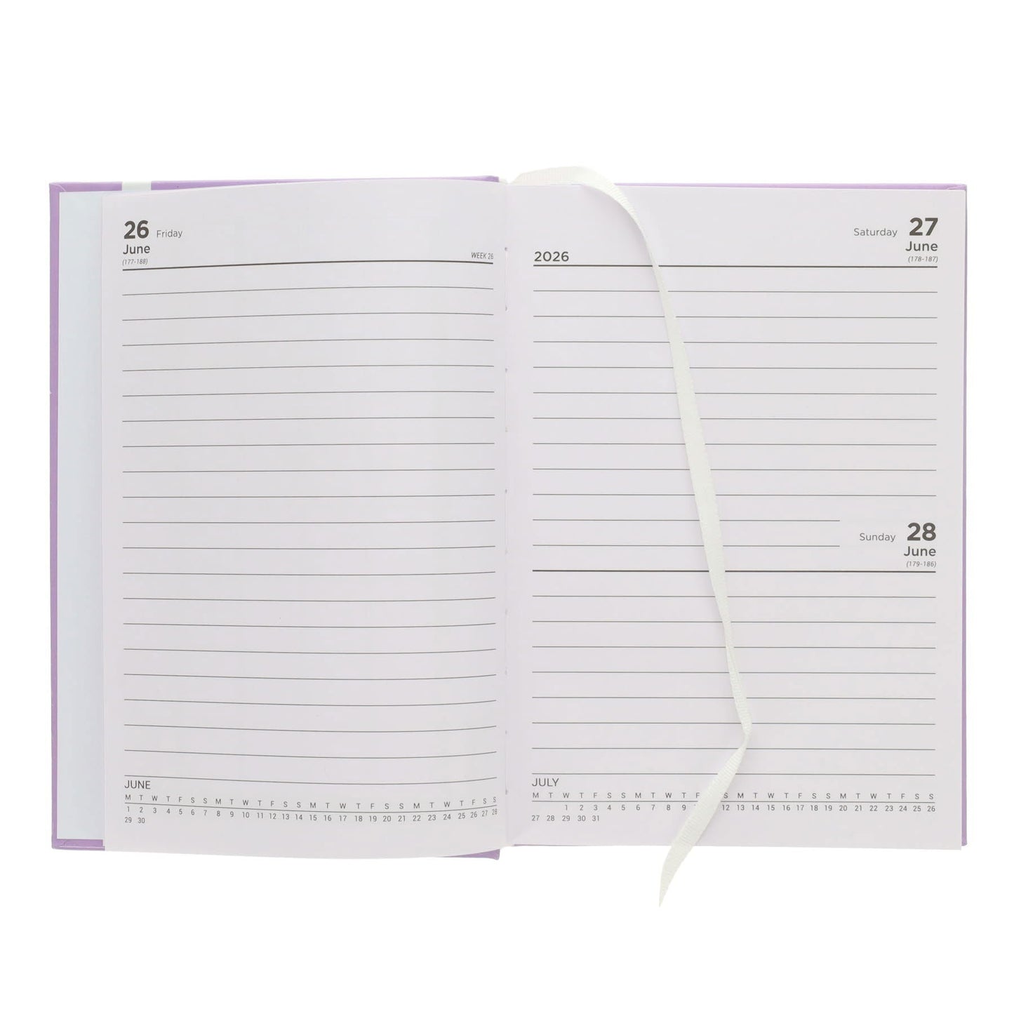 Premto A5 2026-2027 Page a Day Academic Diary - Pastel Colours - ABC School Supplies
