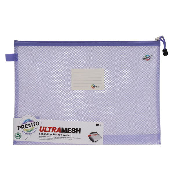 Premto B4+ Ultramesh Expanding Pastel Storage Wallet - ABC School Supplies
