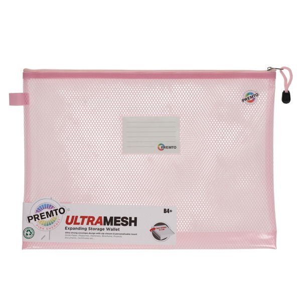 Premto B4+ Ultramesh Expanding Pastel Storage Wallet - ABC School Supplies