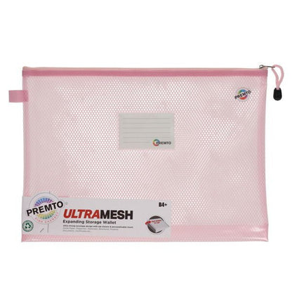 Premto B4+ Ultramesh Expanding Pastel Storage Wallet - ABC School Supplies
