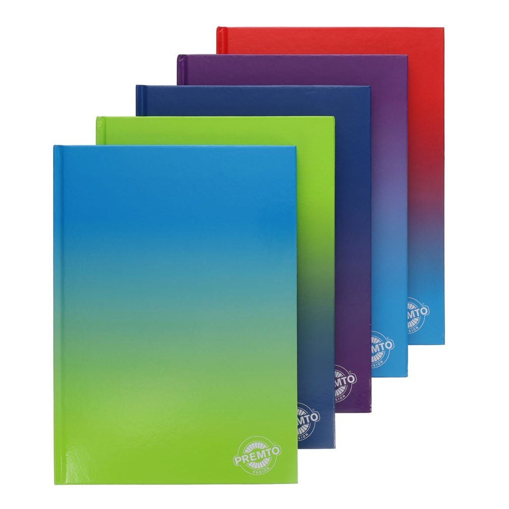 Premto Fusion A4 160pg Hardcover Notebooks Pack of 20 - ABC School Supplies