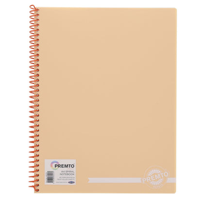 Premto Pastel A4 160Pg PP Spiral Notebook - ABC School Supplies