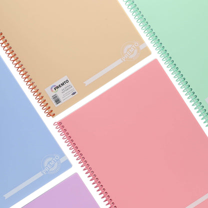 Premto Pastel A4 160Pg PP Spiral Notebook - ABC School Supplies