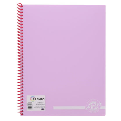 Premto Pastel A4 160Pg PP Spiral Notebook - ABC School Supplies