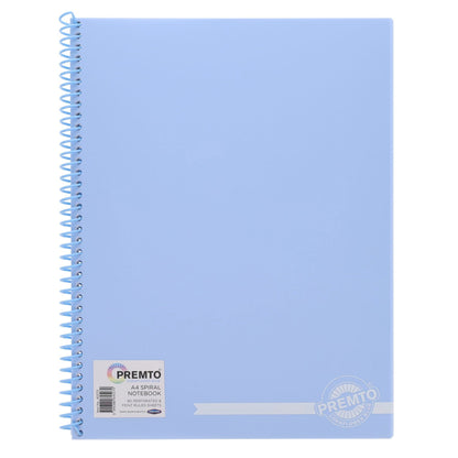 Premto Pastel A4 160Pg PP Spiral Notebook - ABC School Supplies