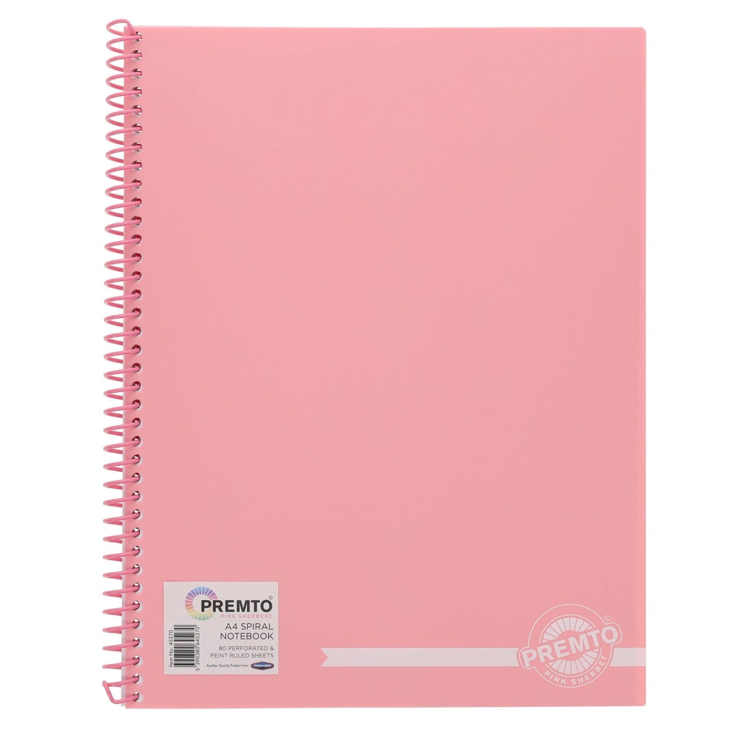 Premto Pastel A4 160Pg PP Spiral Notebook - ABC School Supplies